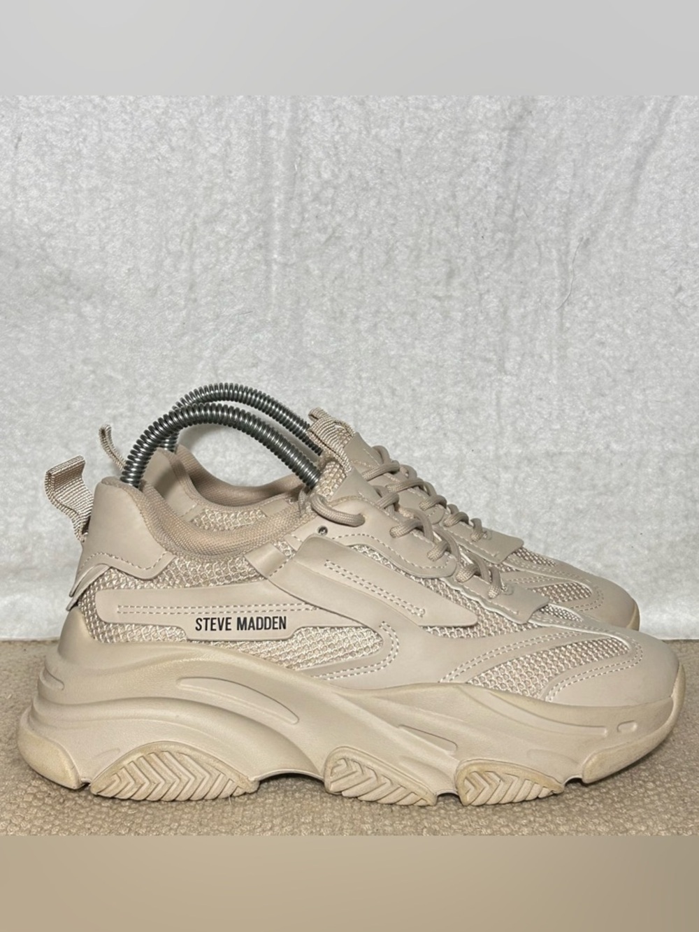 Steve Madden Womens Possession Chunky Platfororm Fashion Sneakers Shoes SZ 7.5M